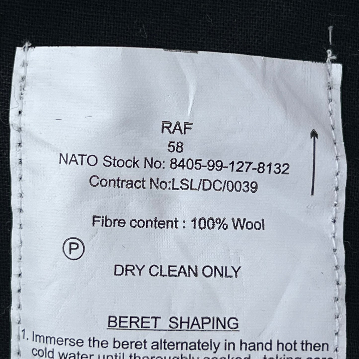 British RAF Beret w/ Badge - Medium 58cm