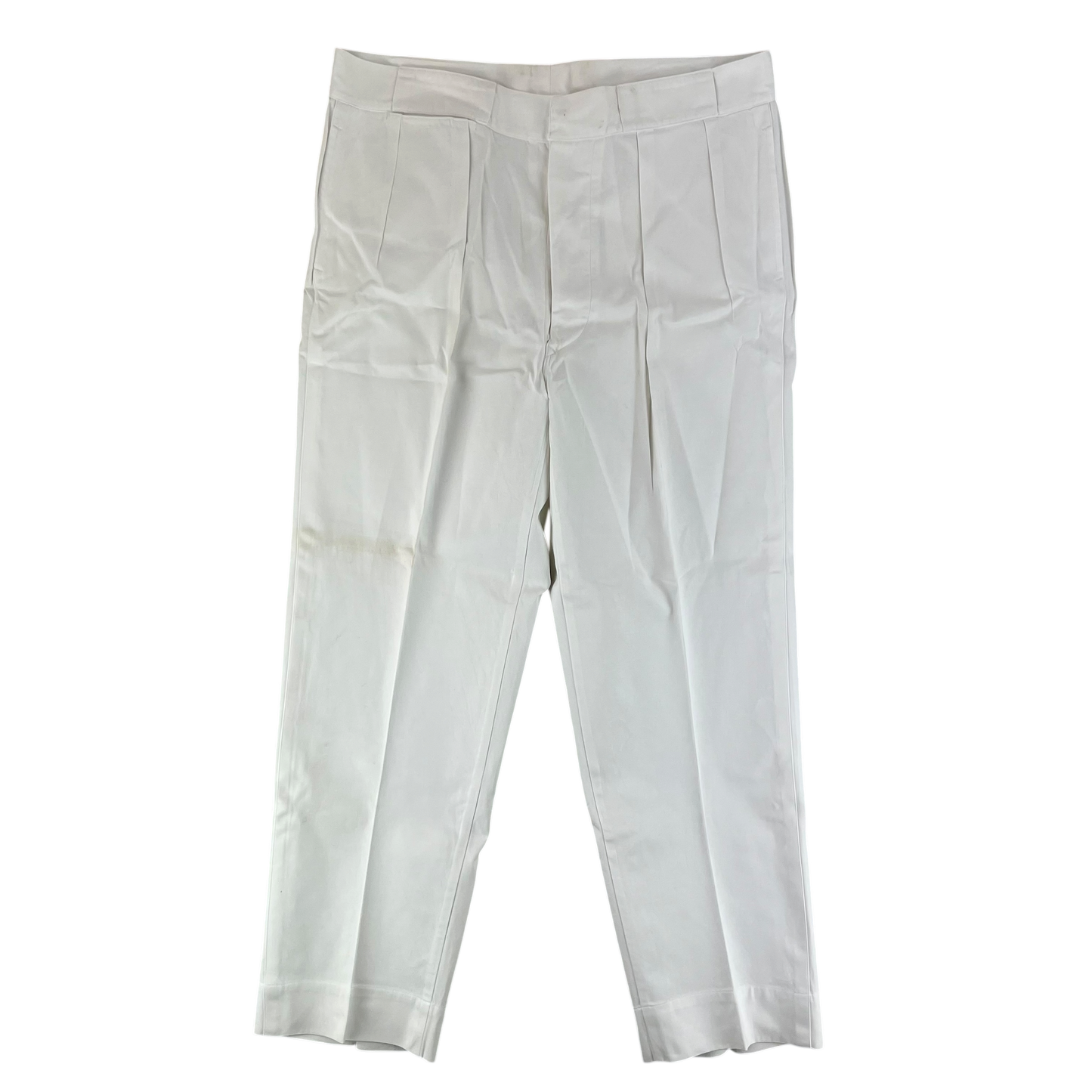 British Merchant Navy 50s Tropical White Trousers - W38 L31