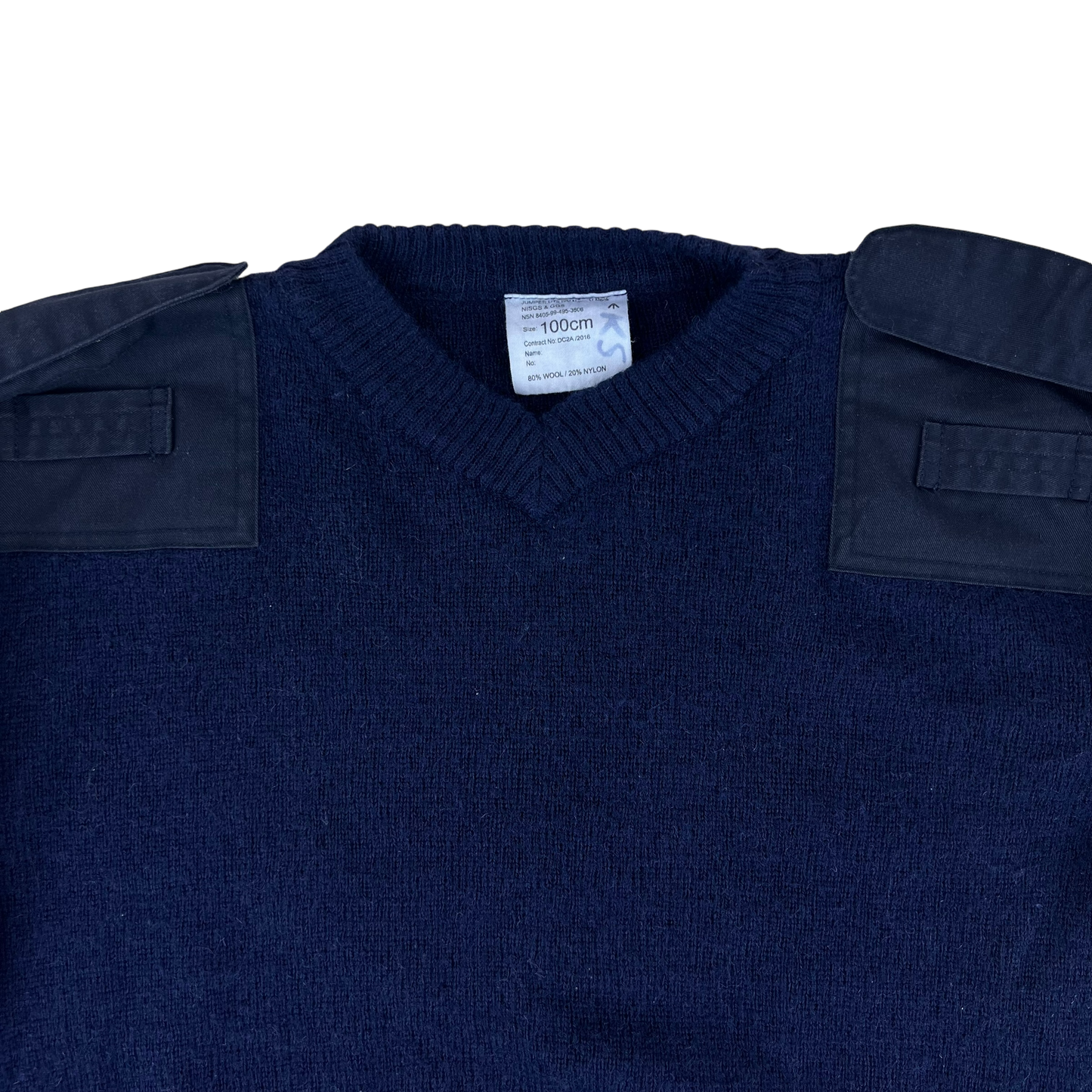 British Royal Navy Wool RISGS & GGS V Neck Pullover Jersey Jumper - 100cm