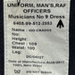 British RAF Officer's No. 9 Musician's Dress Jacket - Large