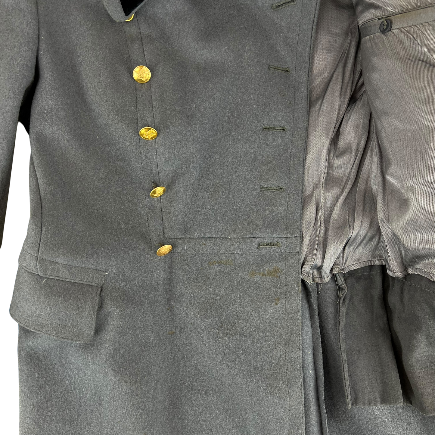 Soviet Army Officer's Greatcoat Construction Corps - Small