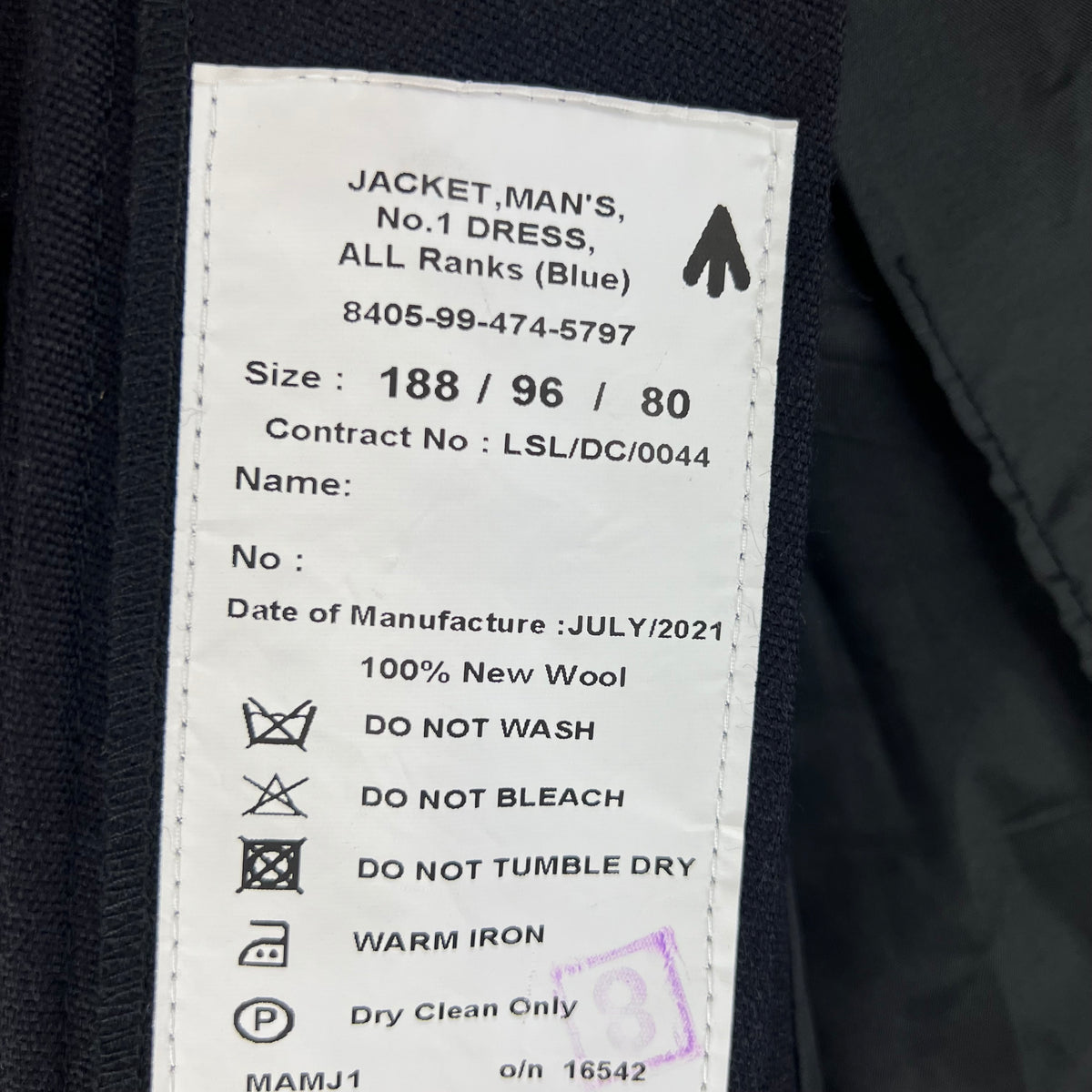 British Army No. 1 Dress Jacket - Royal Signals - Medium 188/96