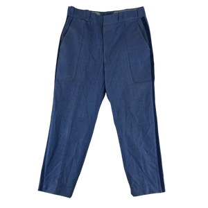 US Police Vintage Sheriff's Piped Blue Trousers - W33 L28