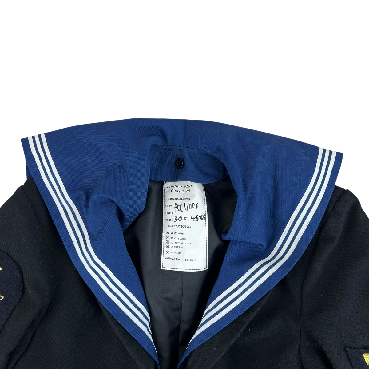 British Royal Navy Class II Jumper Sailor's Top - Medium 92XS