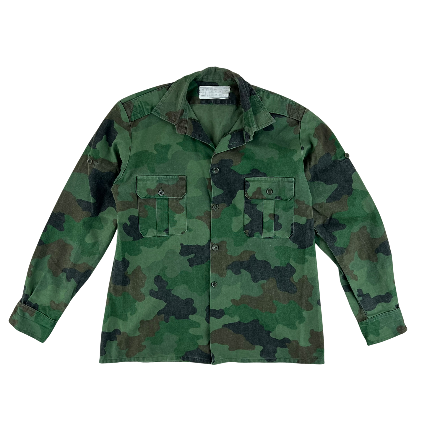Serbian Army M93 Oak Leaf Camouflage Shirt - Medium