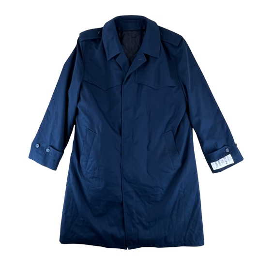 Dutch Navy Blue Mac Trench Coat w/ Thermal Liner - Large
