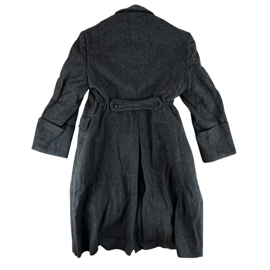 Bulgarian People's Army 80s Grey Wool Greatcoat - Medium