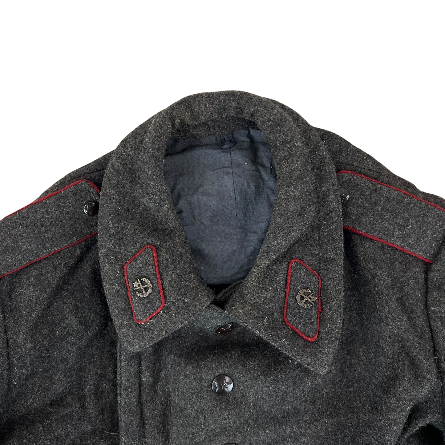 Bulgarian People's Army 60s Grey Wool Greatcoat - Large