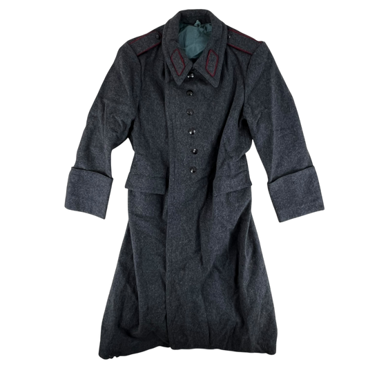 Bulgarian People's Army 80s Grey Wool Greatcoat - Large