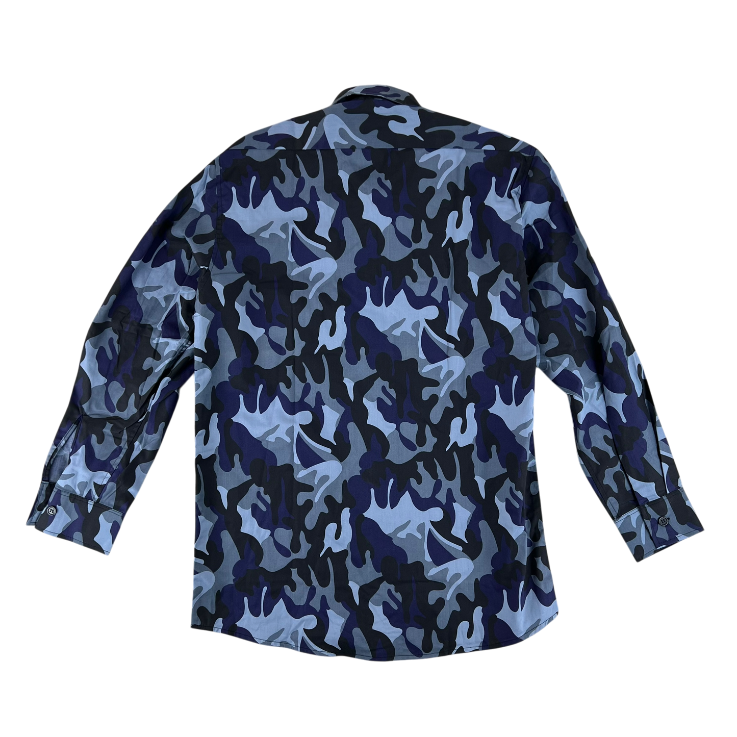 Romanian Army / Police M1990 Blue Leaf Camouflage Long Sleeve Shirt - Large
