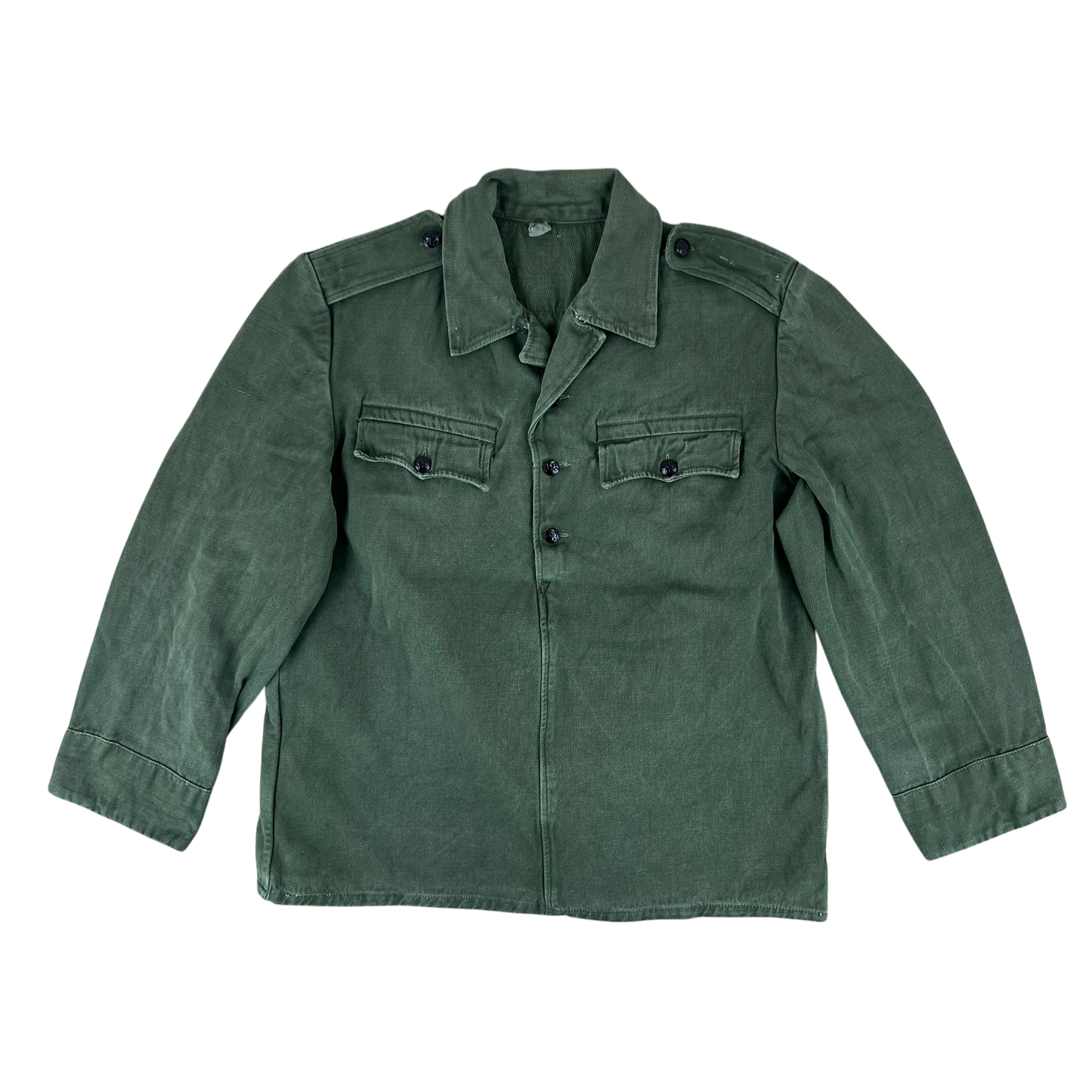 Bulgarian People's Army Olive Green Cossack Shirt - Medium