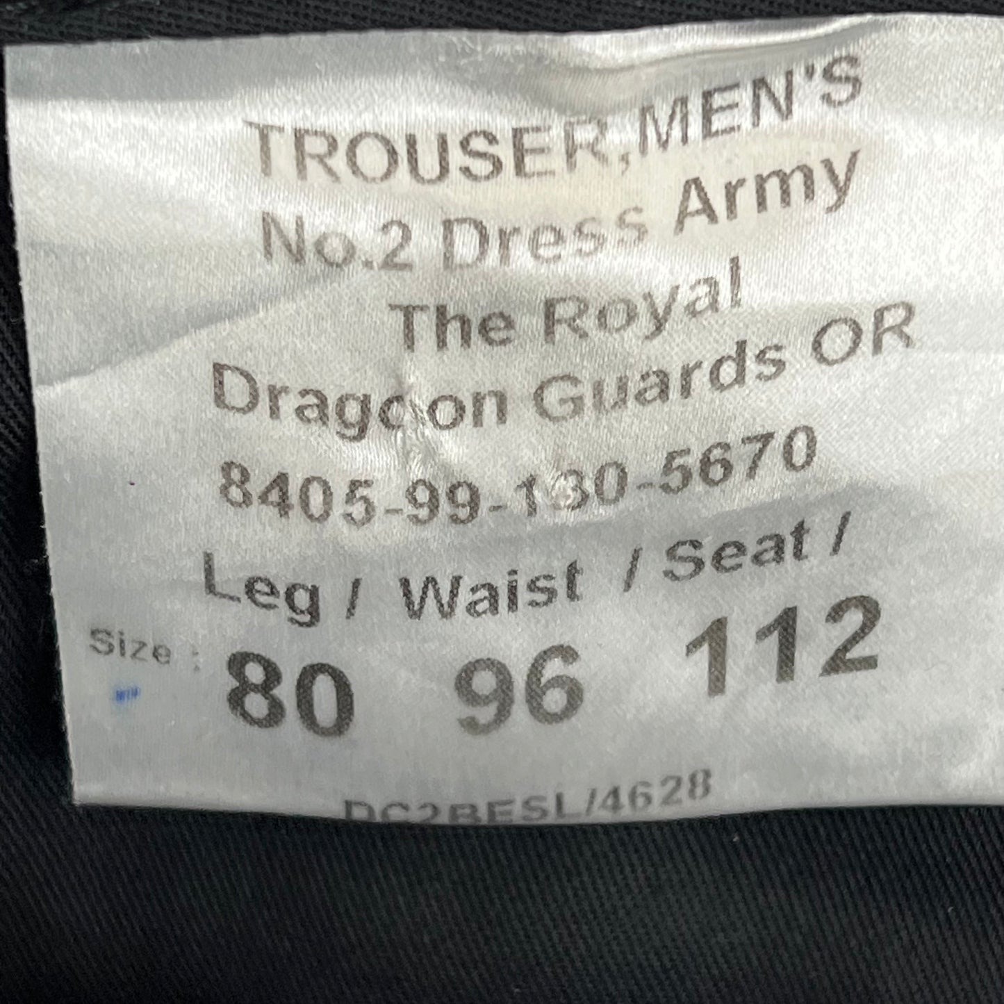 British Army Royal Dragoon Guards No. 2 Dress Trousers - W37 L28