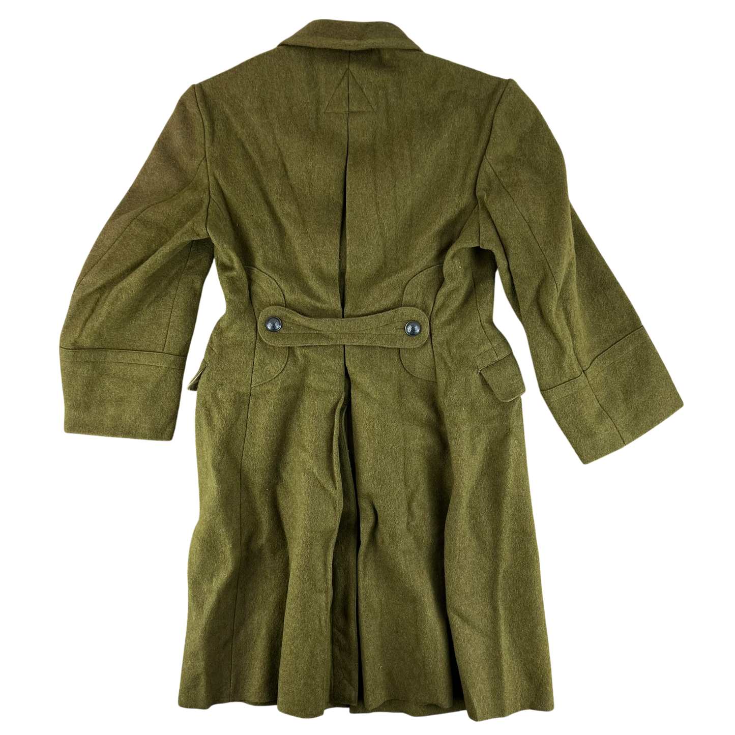 Romanian People's Army 60's Khaki Wool Greatcoat - Medium