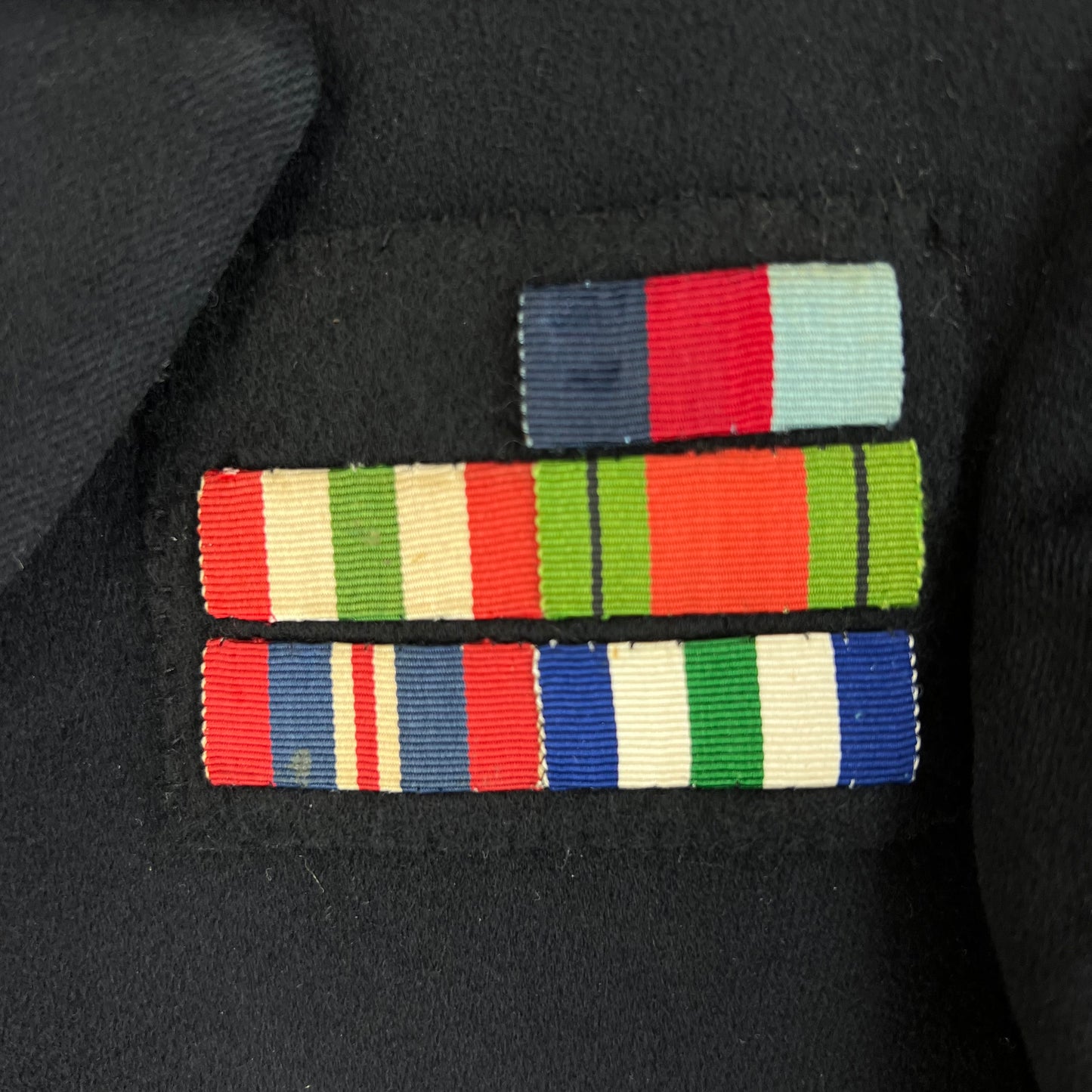 British Royal Naval Reserves 50s Black Dress Uniform - Jacket & Trousers w/ Ephemera - Medium