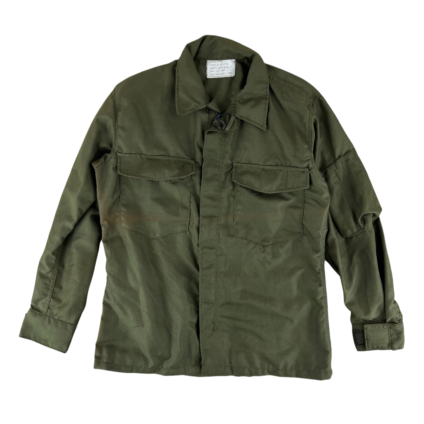 US Air Force 70's Green FR Hot Weather Flyer's Shirt - Medium