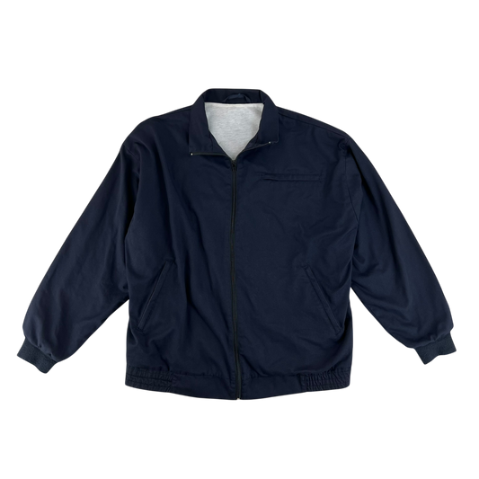 British Army / Tri-Services Navy Blue PTI Tracksuit Top Jacket - Large