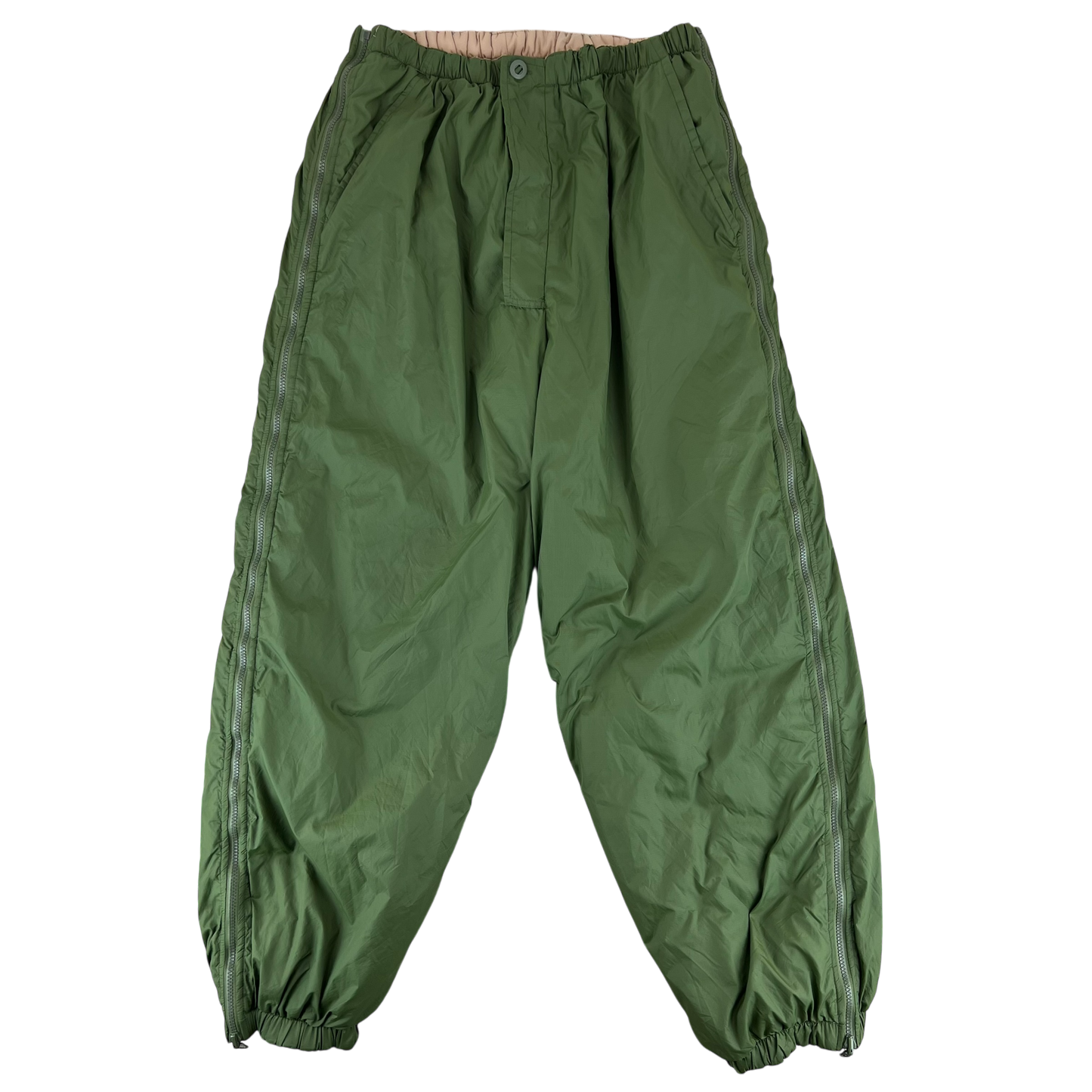 British Army Reversible Thermal Olive Green / Tan Quilted Trousers - Medium