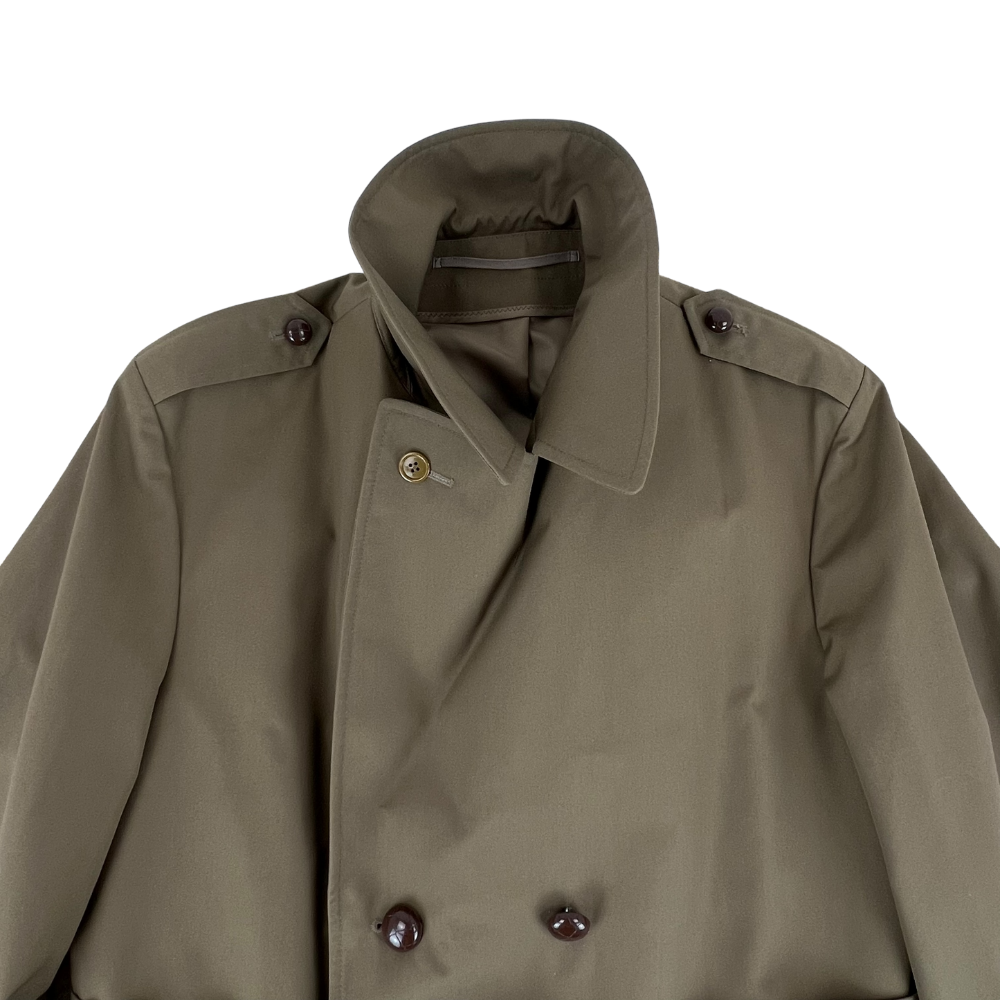 Dutch Army 80s Khaki Tan Trench Coat - X Large