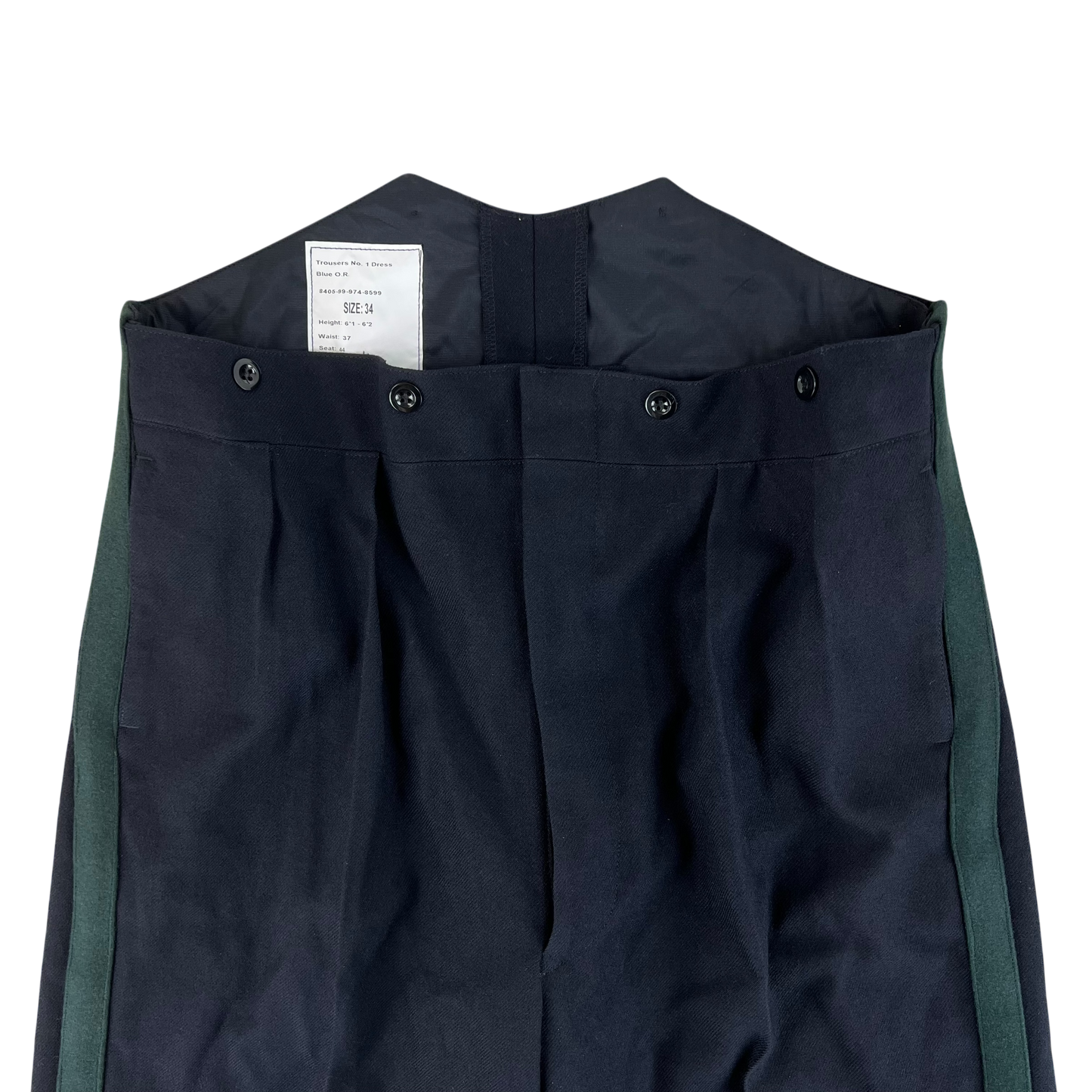 British Army No1 Blues Dress Trousers - Light Infantry / Rifles - W39 L34