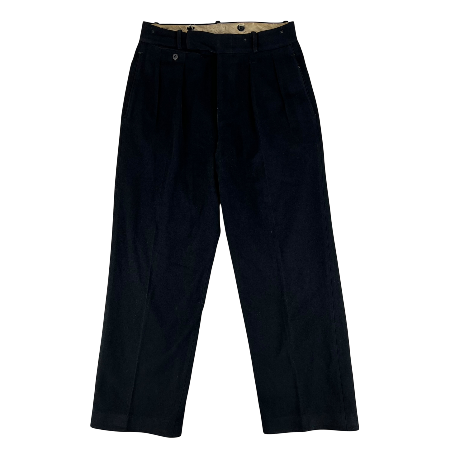 British Royal Naval Reserves 50s Black Dress Uniform - Jacket & Trousers w/ Ephemera - Medium