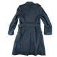 British RAF WW2 40's Officer's Blue Grey Wool Greatcoat w/ Belt - Medium Size 6