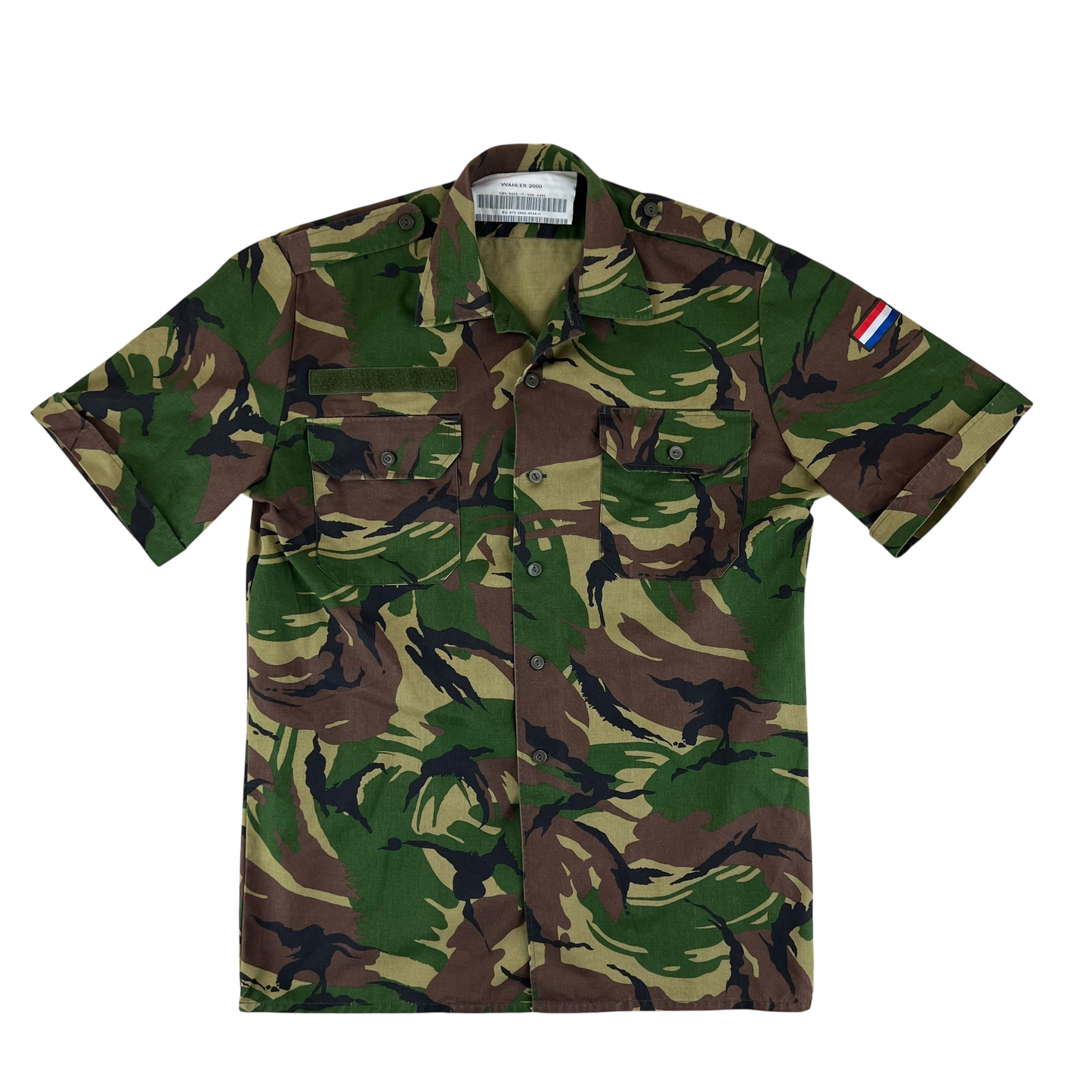 Dutch Army Field Shirt DPM Woodland Camouflage Short Sleeve - Large