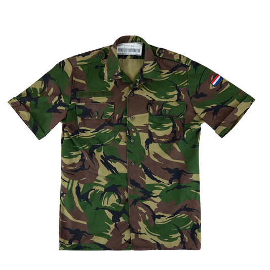 Dutch Army Field Shirt DPM Woodland Camouflage Short Sleeve - Large