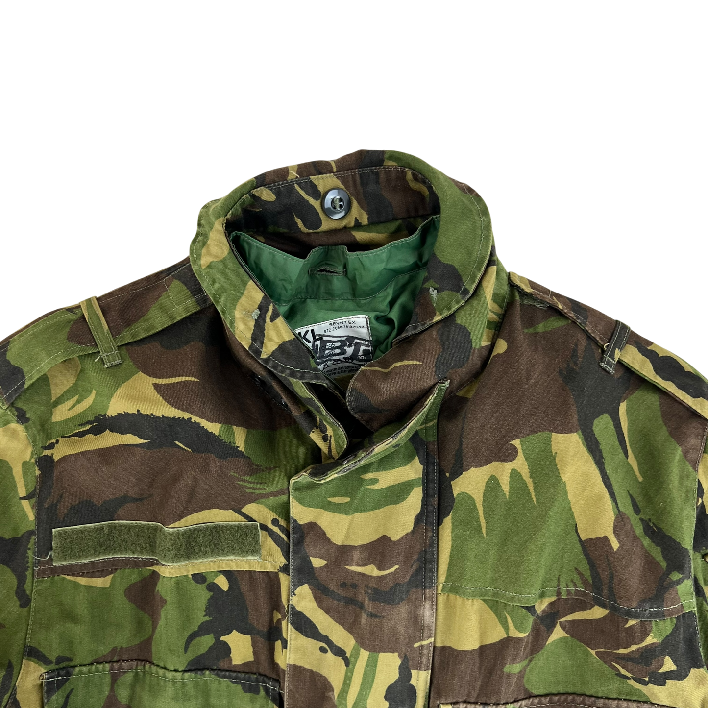Dutch Army M93 DPM Woodland Camouflage Combat Jacket w/ MVP Liner - Medium