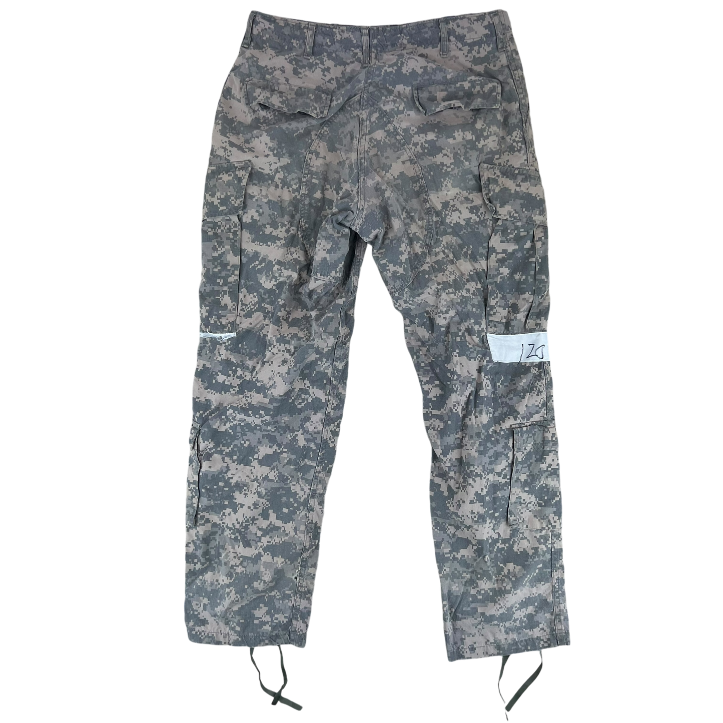 US Army UCP Pixel Camo Flame Resistant BDU Ripstop Combat Trousers - W35 L32.5