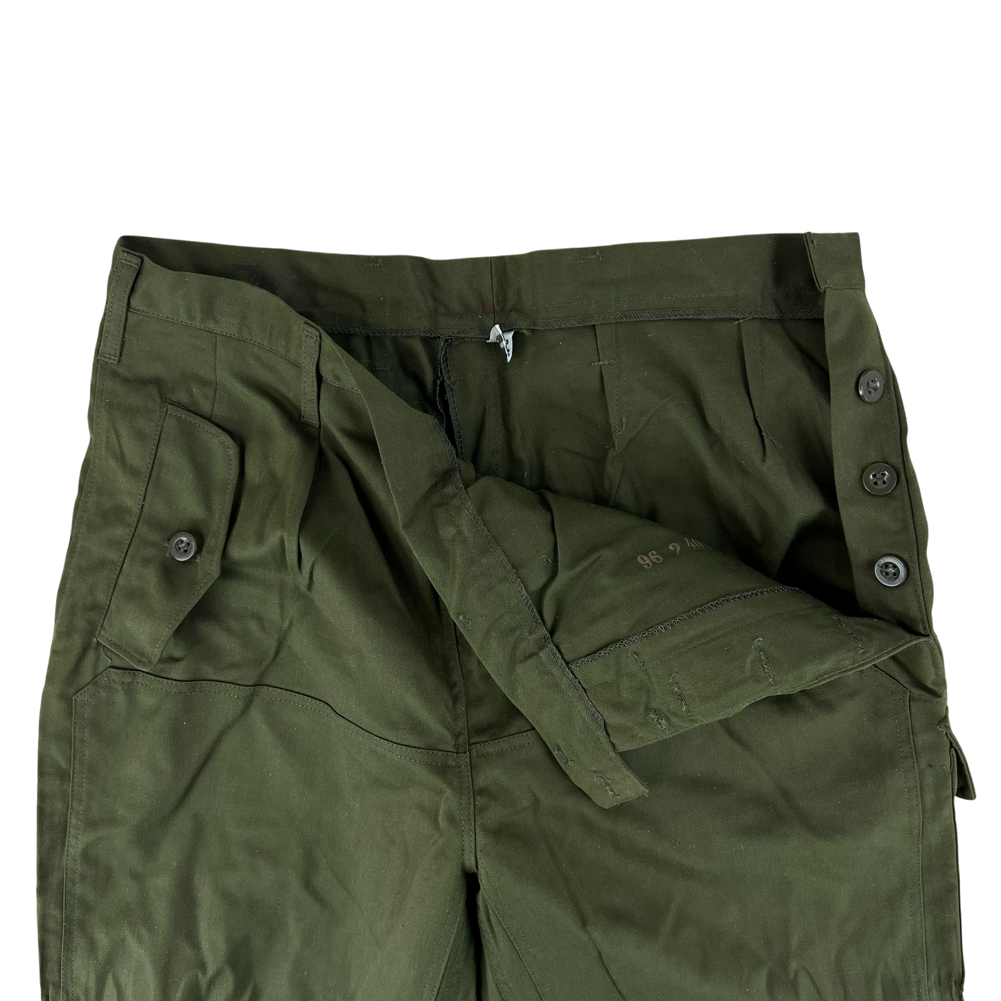 Czechoslovak Army M85 Women's Olive Green Trousers - W32 L30.5