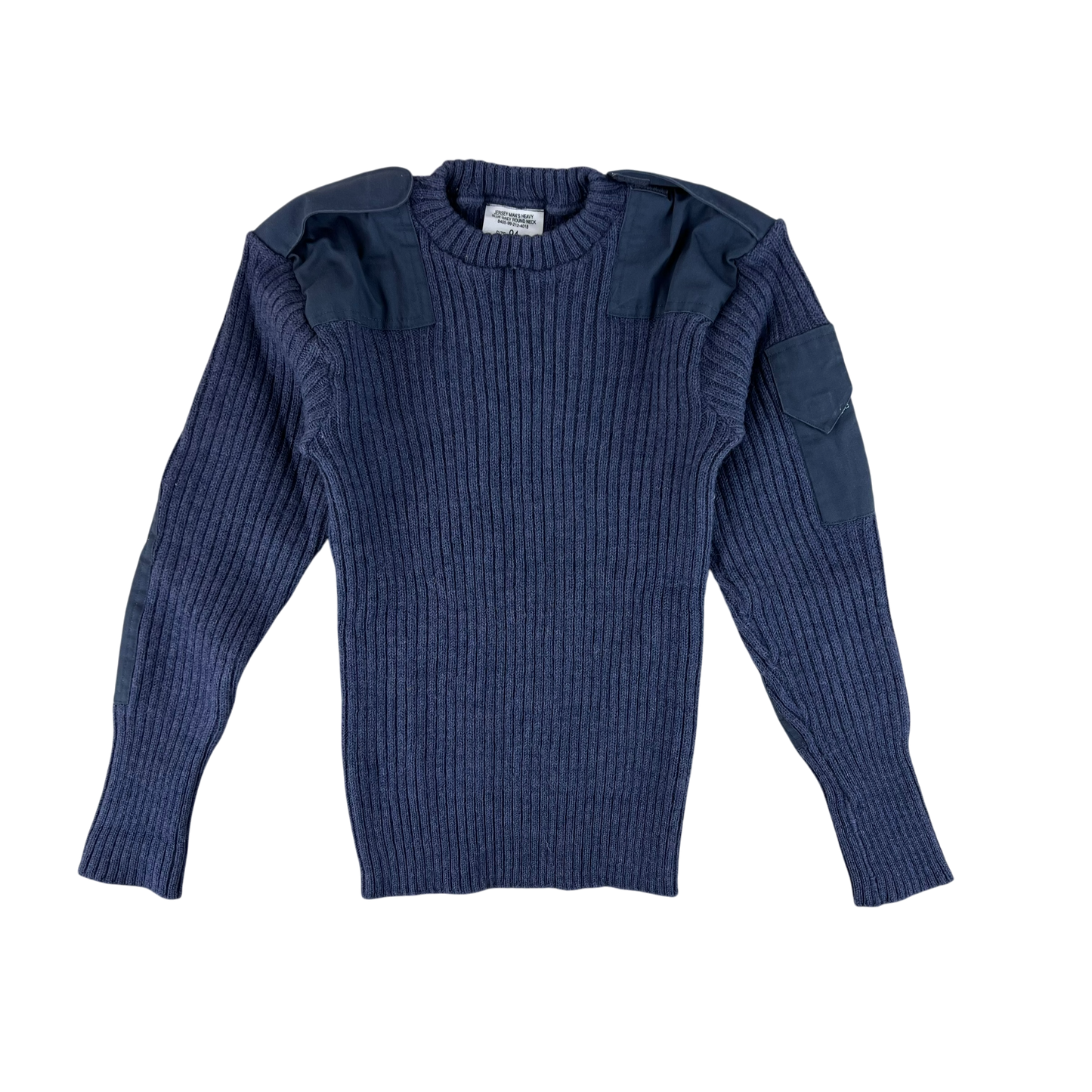 British RAF Wool V Neck Pullover Jersey Jumper - Small