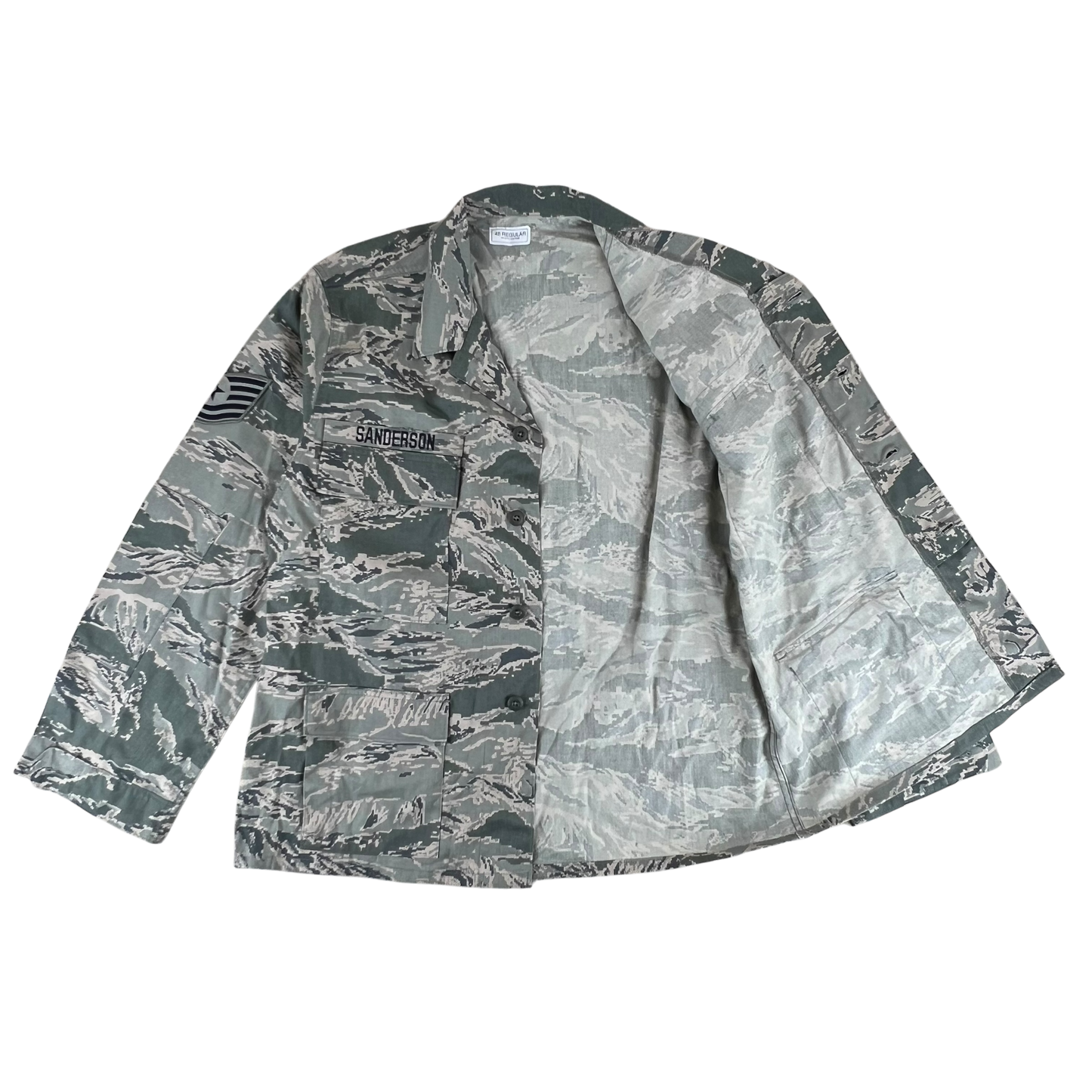 US Air Force Digital Tiger Stripe Pixel Camouflage BDU Combat Jacket - X Large