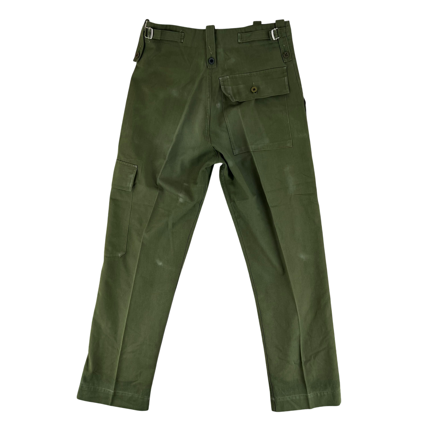 British Army Olive Green Fatigue Work Trousers - W30 L28.5