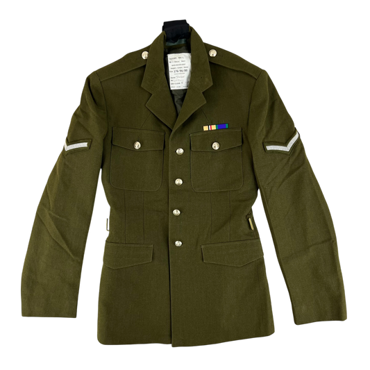 British Army 1980 Pattern No. 2 Olive Green Dress Jacket - Royal Welch Fusiliers - Medium 176/96