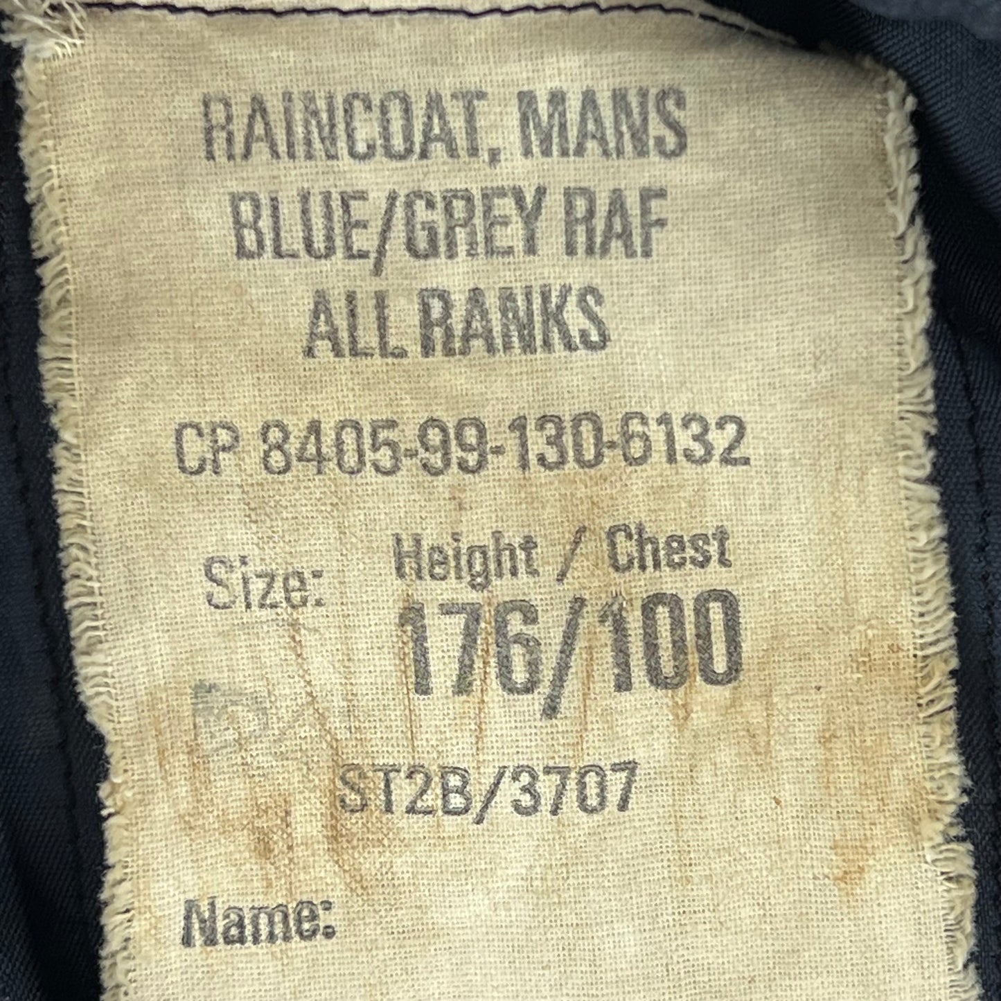 British Royal Air Force Raincoat Trench Coat - Medium 176/100
