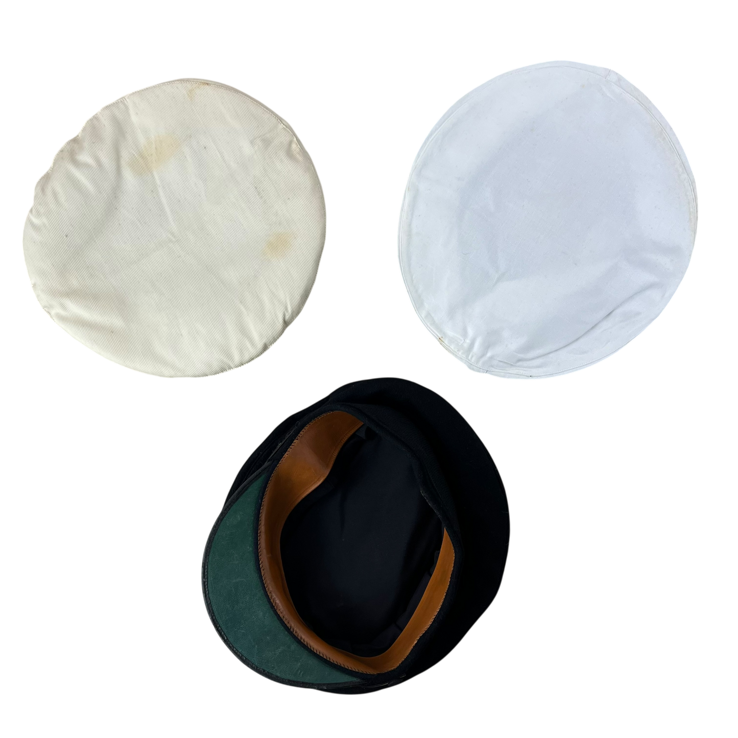 British Merchant Navy 50s Dress Cap w/ Dust Covers - Medium