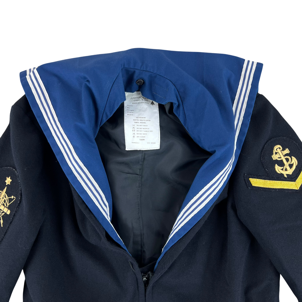 British Royal Navy Class II Jumper Sailor's Top - Large 108R
