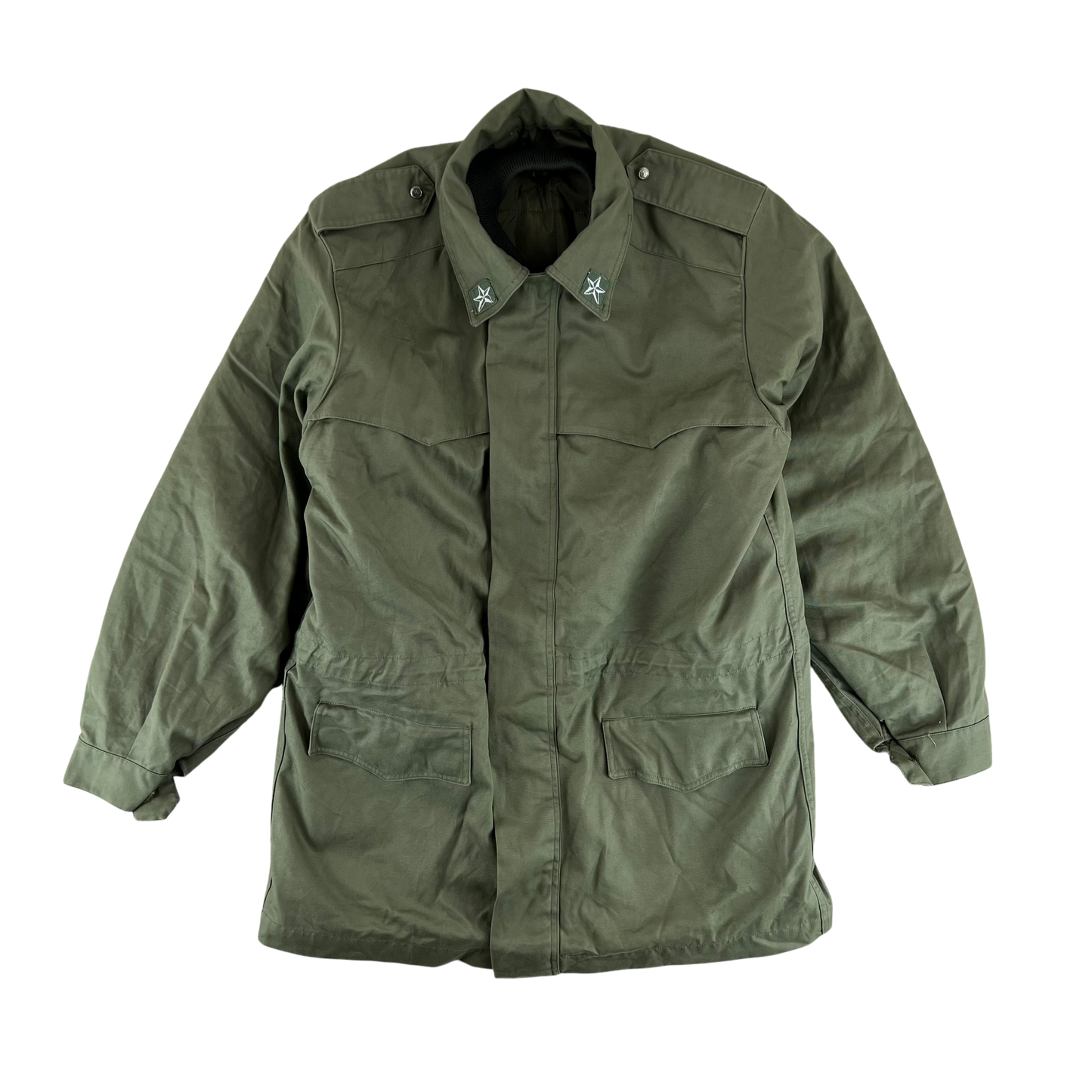 Italian Army Roma 75 Olive Green Drab Parka w/ Winter Liner - X Large