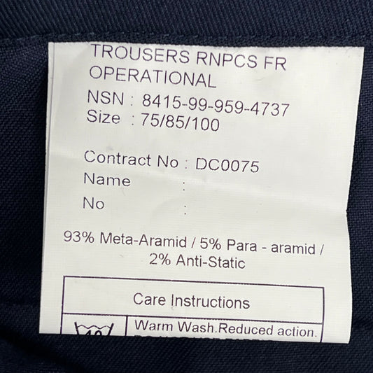 British Royal Navy FR Combat Trousers - W34 L29.5