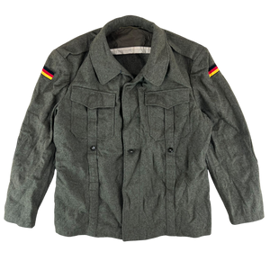 West German Army Wool Long Sleeve Field Shirt - Large 170/104