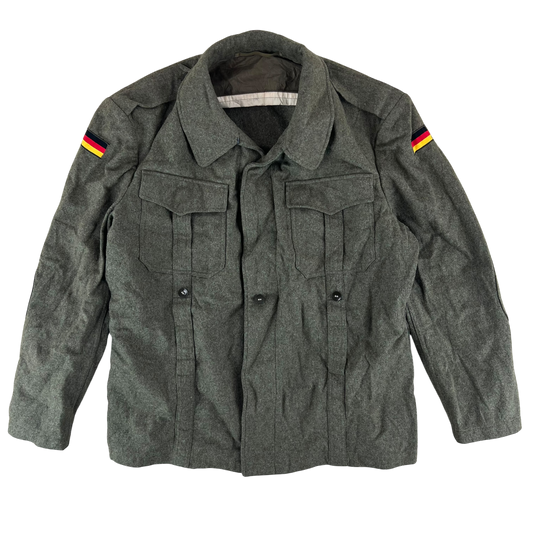 West German Army Wool Long Sleeve Field Shirt - Large 170/104