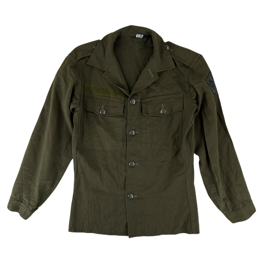 Austrian Army Olive Drab Long Sleeve Field Shirt - Small 88-92 III/IV