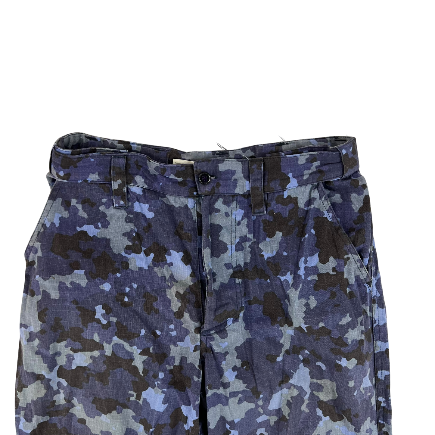 Romanian Navy M2017 Blue Camouflage Ripstop Trousers - W30 L31.5