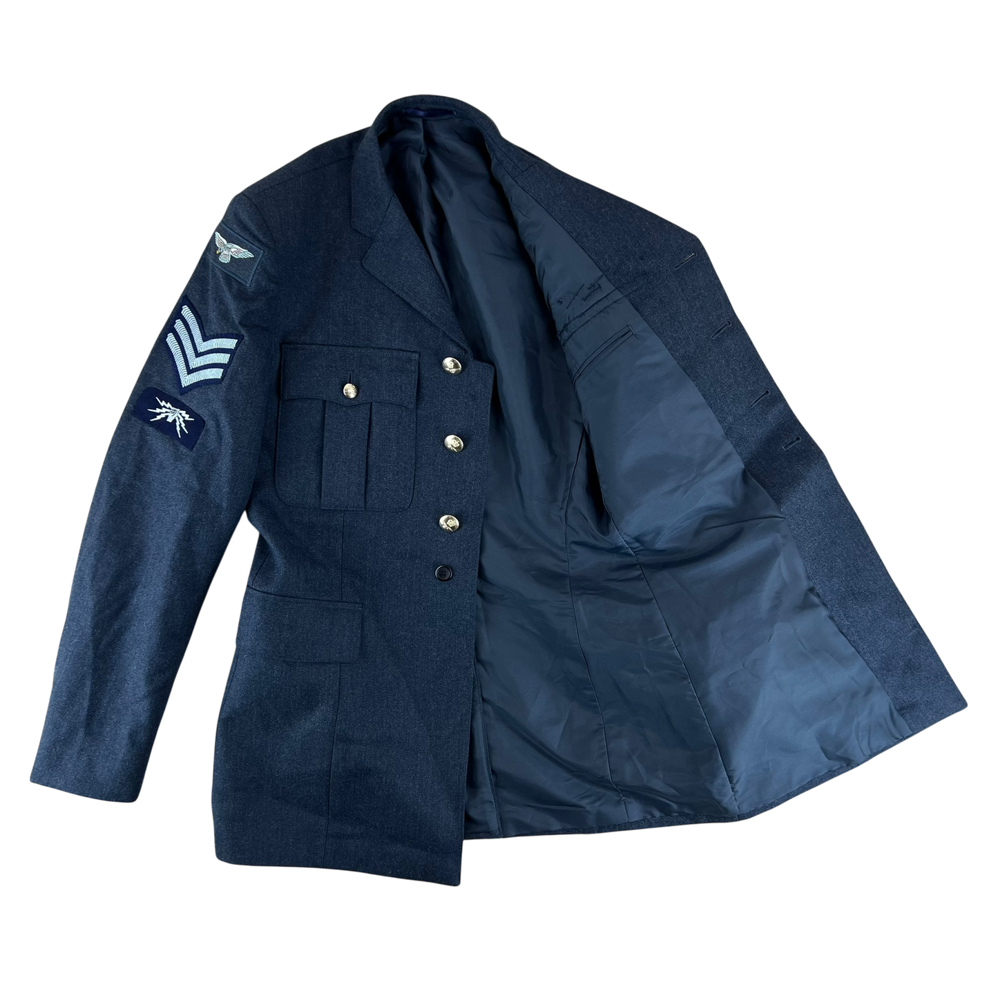 British Royal Air Force No. 1 O.A. Dress Jacket w/ Belt - Large