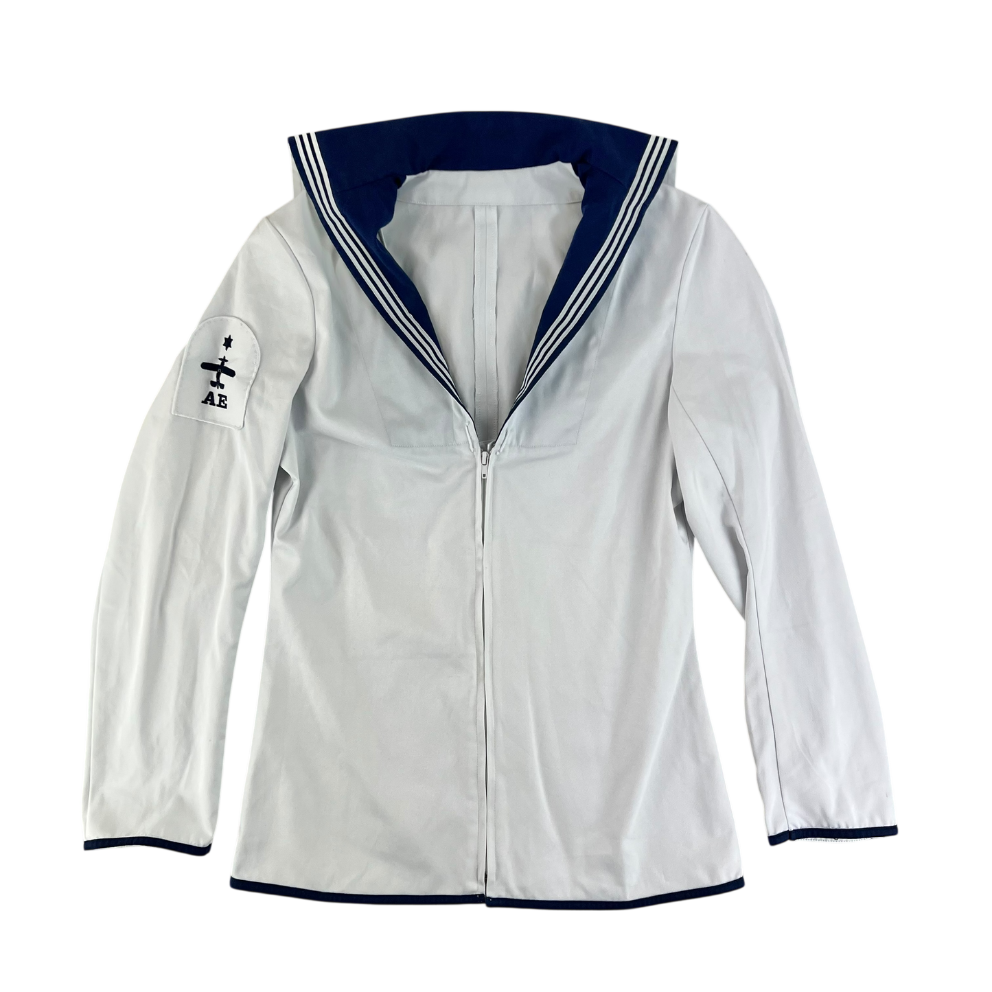 British Royal Navy Class II White Jumper Sailor's Top - Medium 182/96