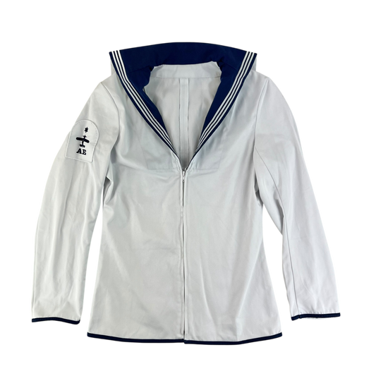 British Royal Navy Class II White Jumper Sailor's Top - Medium 182/96