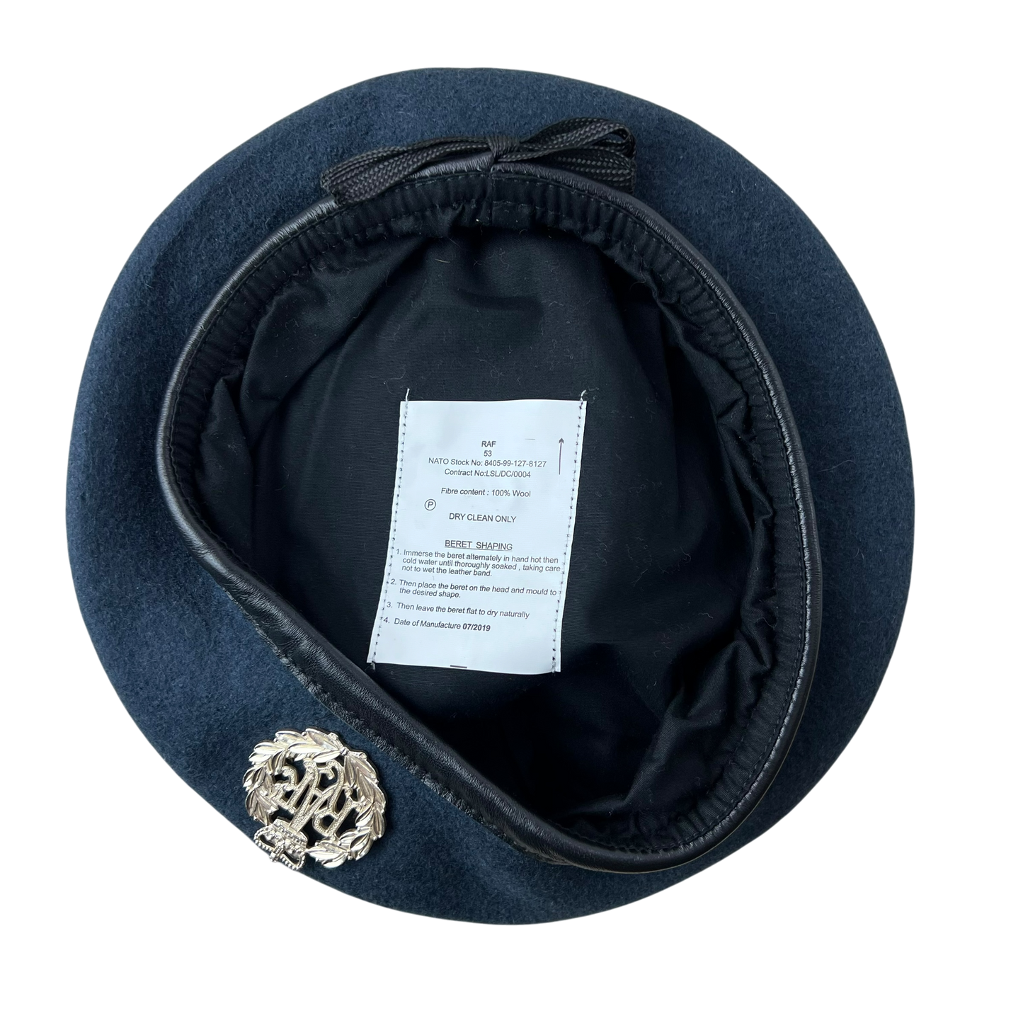 British RAF Beret w/ Badge - XX Small 53cm