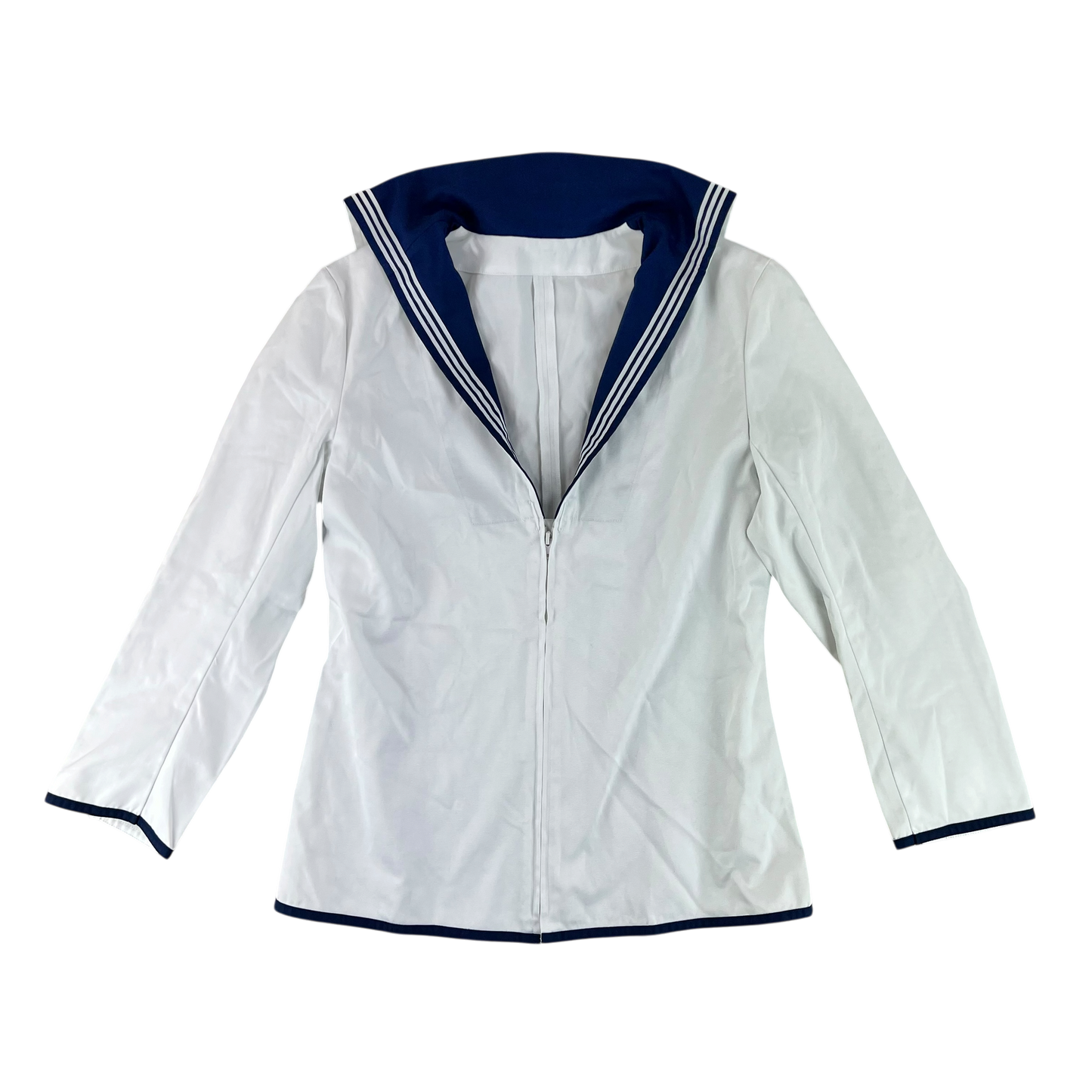 British Royal Navy Class II White Jumper Sailor's Top - Large 176/108