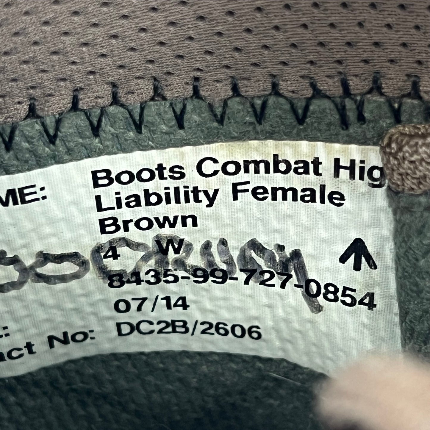 British Army HAIX Brown Combat Boots - Women's Size 4W