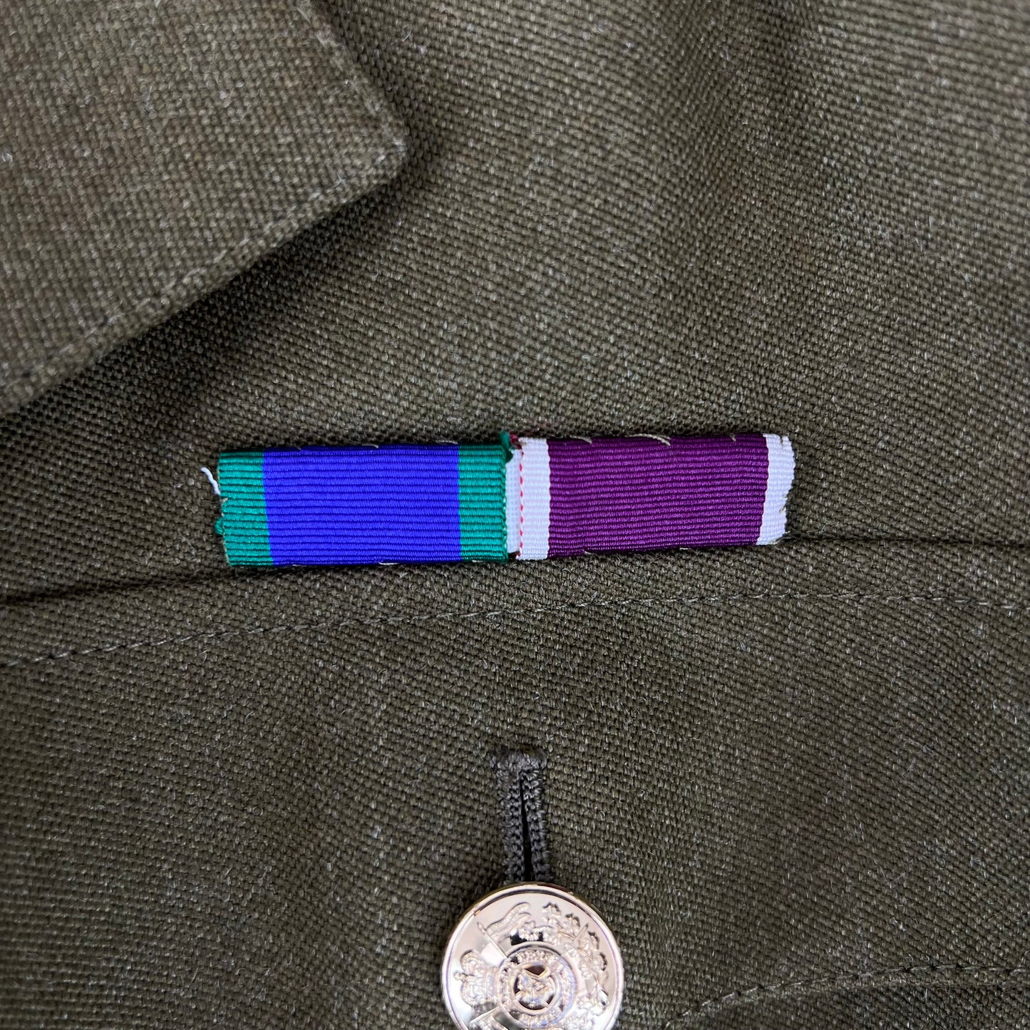 British Army 1980 Pattern No. 2 Olive Green Dress Jacket - 16th/5th Royal Lancers - Medium 176/104